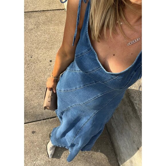 Free People Dresses & Skirts - Free People Esmerelda Denim Midi Dress